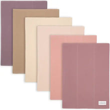 Cotton Burp Cloth Set - 6 Asst. Colors