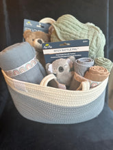 Deluxe Baby Rope Diaper Basket Gift