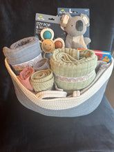 Deluxe Baby Rope Diaper Basket Gift