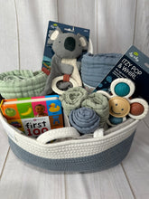Deluxe Baby Rope Diaper Basket Gift