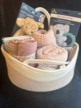 Deluxe Baby Rope Diaper Basket Gift