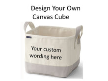 Canvas Tote with Custom Wording