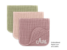 Muslin Burp Cloth Sets