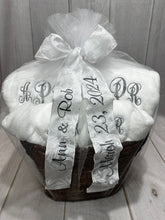 6 Piece Monogrammed Wedding Towel Gift Set