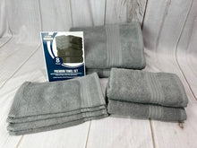 8 Piece Grey Towel Set