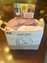 Custom Canvas Baby Gift Basket