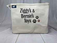 Dog Toy Canvas Storage Tote