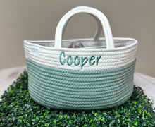 Rope Diaper Basket with Muslin Baby Essentials