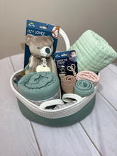 Deluxe Baby Rope Diaper Basket Gift