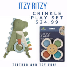 Dino Crinkle Toy and Pop Spinner Gift Set