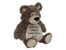 Fuzzy 16" Brown Bear with embroidered tummy