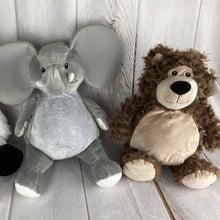 Cuddly 16" Plush  Animals - You choose embroidery for tummy