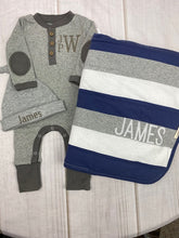 Boy Coming Home or Hospital Outfit and Hat Set  -  Burt's Bees Baby