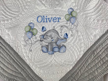 Elephant Quilt with Baby's Name