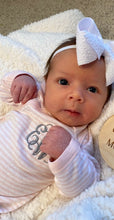 Pink Striped Coming Home Bodysuit- Bert's Bees Baby (100% Organic Cotton)