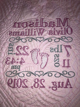 Girl Heirloom Quilt - Your choice of Embroidery