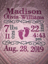 Girl Heirloom Quilt - Your choice of Embroidery