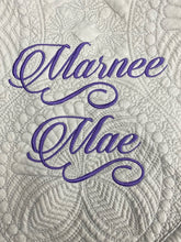 Heirloom Baby Quilt with Embroidered Name