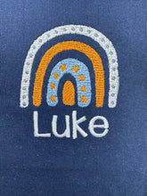 Boho Baby Onesie -  Navy with Rainbow