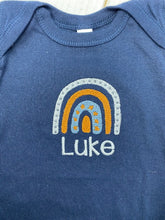 Boho Baby Onesie -  Navy with Rainbow