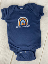 Boho Baby Onesie -  Navy with Rainbow