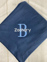 In Stock -Stadium Blankets - Name over Large Letter