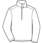 Men's - Pebbled Quarter Zip w/Pattonville Embroidery