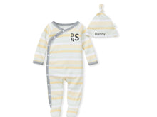 Yellow & Green Striped Coming Home Set - Bert's Bees Baby (100% Organic Cotton))