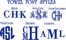 8 Piece Monogrammed Towel Set