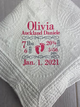 Girl Heirloom Quilt - You choose quilt color and embroidery