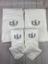 8 Piece Monogrammed Towel Set