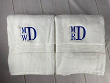 2 Piece Monogrammed Towel Set