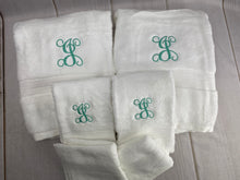 8 Piece Monogrammed Towel Set