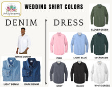 Denim Wedding Shirt- Pocket Plus Wedding Date Cuff
