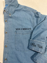 Denim Shirt with embroidery over Pocket