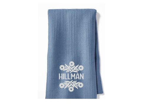 Custom Dish Towels - Iconic Corningware design with Family Name