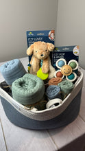 Deluxe Baby Rope Diaper Basket + Muslin Essentials