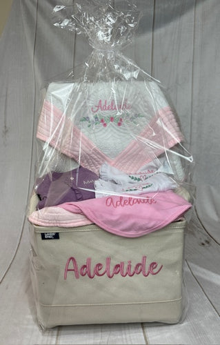 Deluxe Baby Gift Basket with Quilt