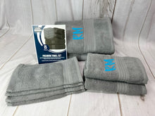 8 Piece Grey Towel Set