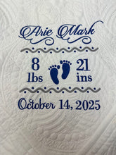 Boy Heirloom Quilt - You choose quilt color and embroidery