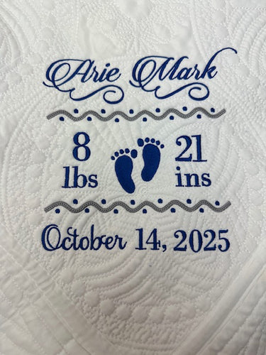 Heirloom Quilt - Cursive Font