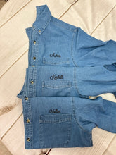 Denim Shirt with embroidery over Pocket