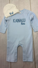 Personalized Blue Romper