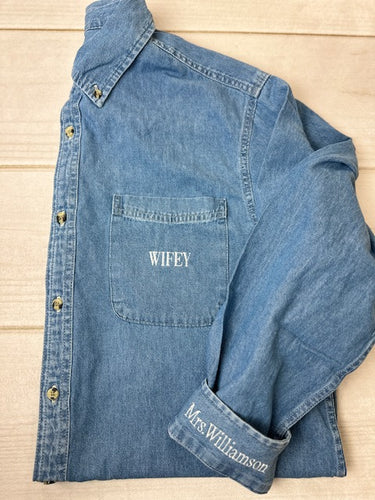 Wifey Denim Shirt