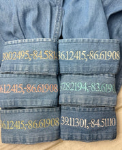 Embroidered Cuffs on Denim Shirts - With Custom Wording