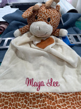 Giraffe - Lovie / Security Blanket/ Cuddle Blanket - 20" Long