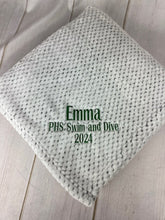 Super Soft White Textured Blanket - Pattonville Team Embroidery