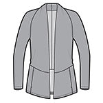 Ladies Cardigan with Dunklin Central Office Embroidery