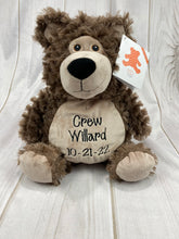 Fuzzy 16" Brown Bear with embroidered tummy