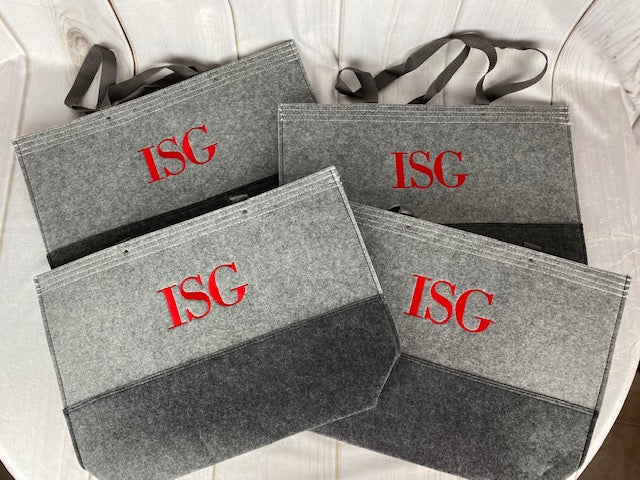ISG Group - Custom Open Top Felt Tote Bag